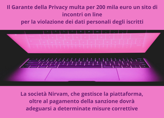 garante privacy multa sito incontri online.png